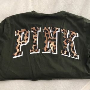 Pink cut off oversized T